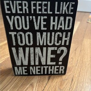 Black and White Decorative Sign